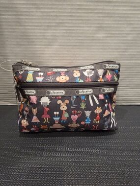 EXCLUSIVE LeSportsac Happy Zodiac Cartoon Animals Cosmetic Clutch.